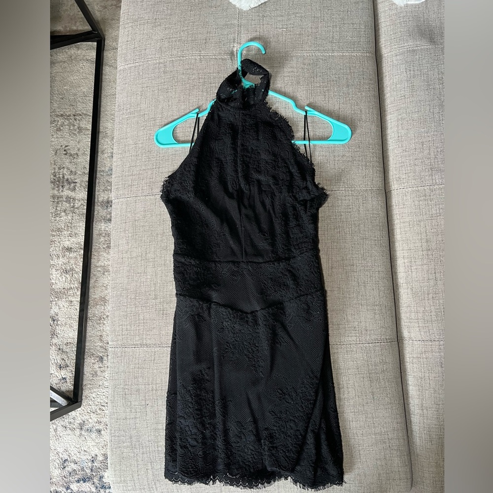 Black Mini Halter Free People Dress